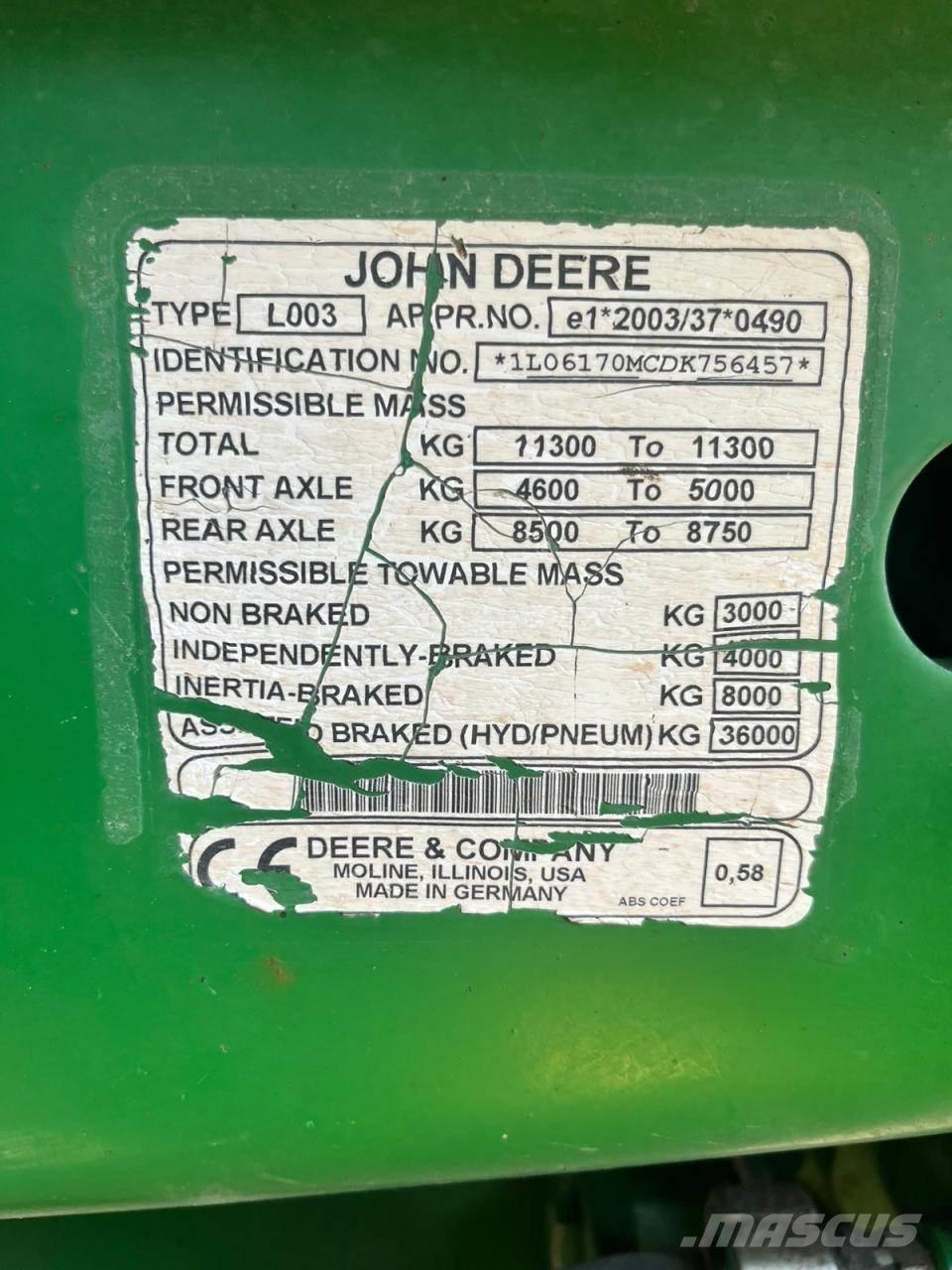 John Deere 6170M トラクター
