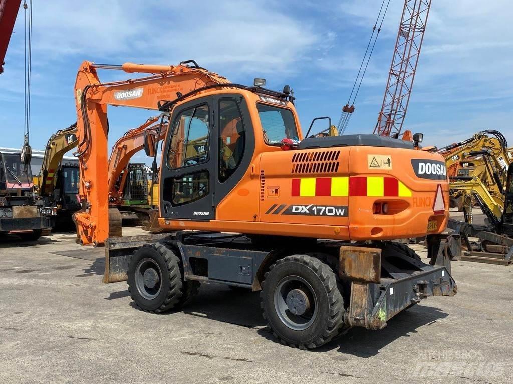 Doosan DX170W NVT ホイール式油圧ショベル（パワーショベル・ユンボ・バックホー）