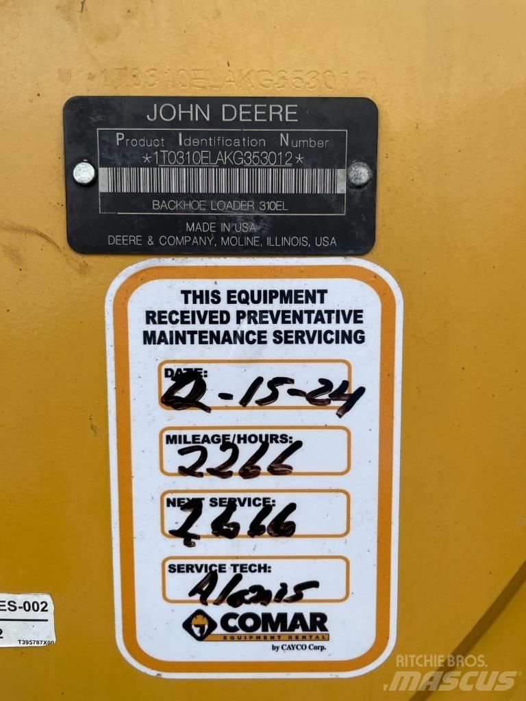 John Deere 310L EP バックホーローダー