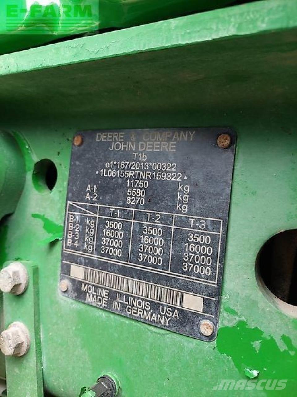 John Deere 6r155 トラクター