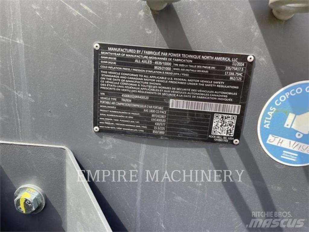 Atlas Copco XAS1800CD コンプレッサー
