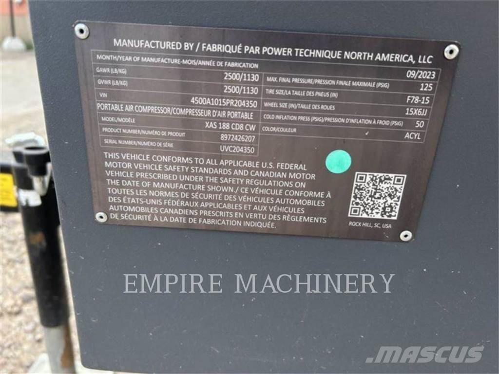Atlas Copco XAS188CD コンプレッサー