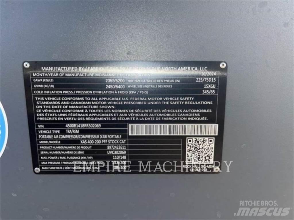 Atlas Copco XAS400CD コンプレッサー