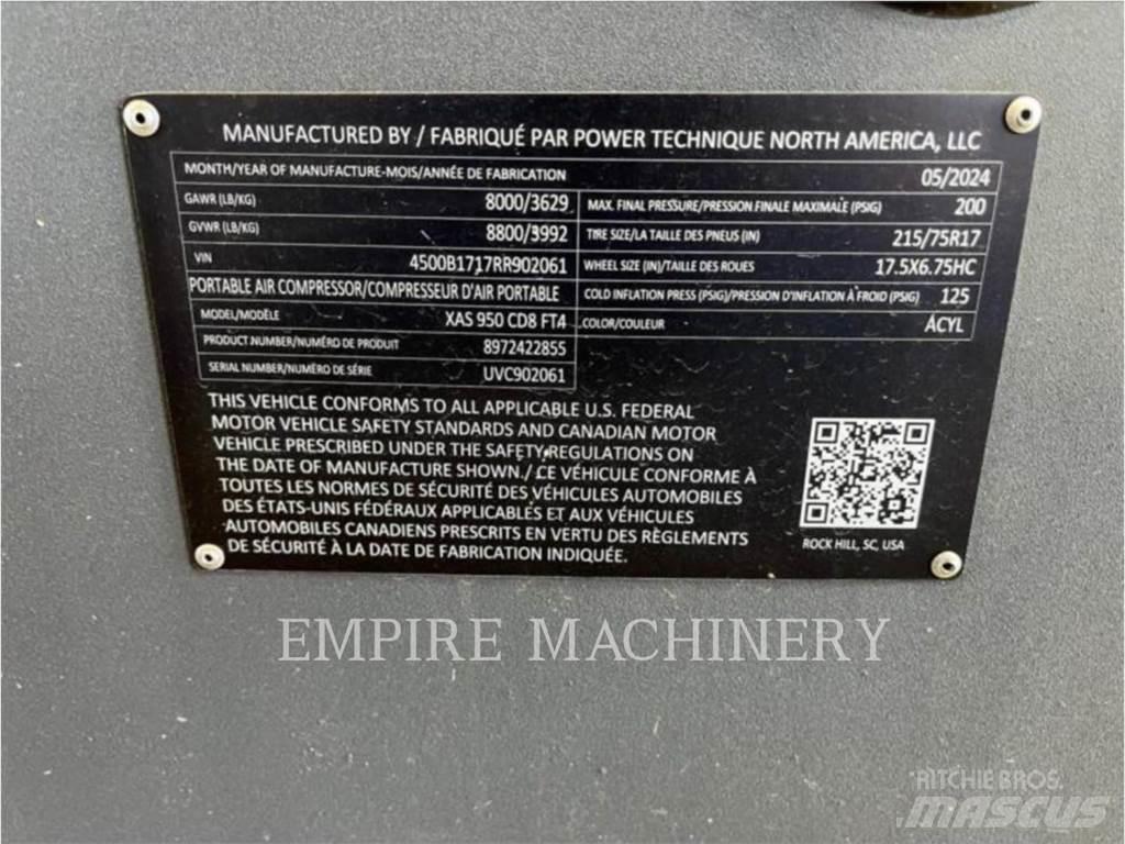Atlas Copco XAS950CD コンプレッサー