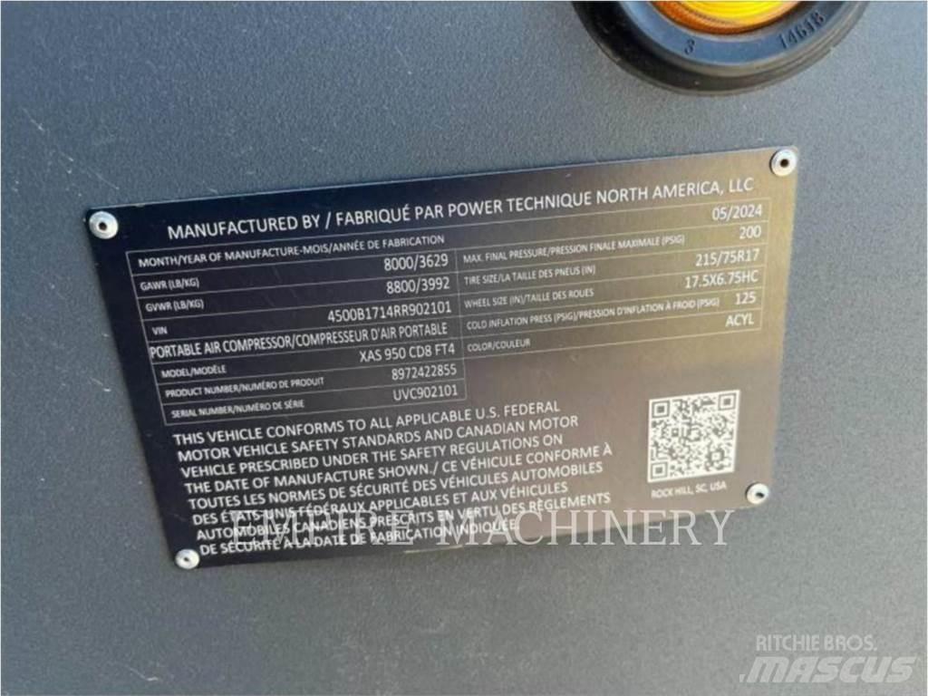 Atlas Copco XAS950CD コンプレッサー