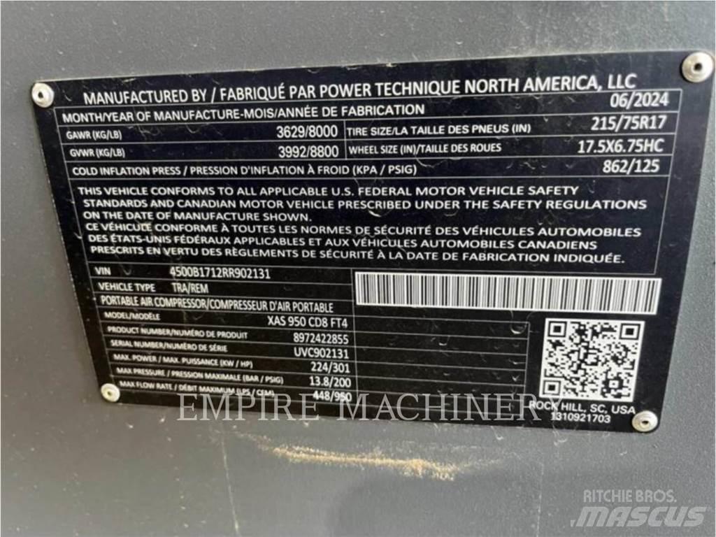 Atlas Copco XAS950CD コンプレッサー