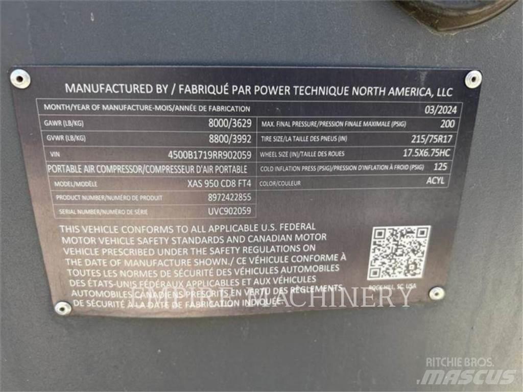 Atlas Copco XAS950CD コンプレッサー
