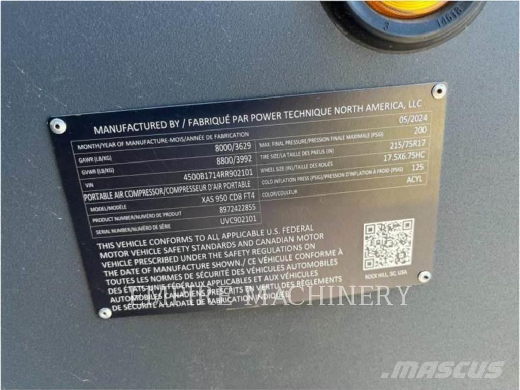 Atlas Copco XAS950CD コンプレッサー