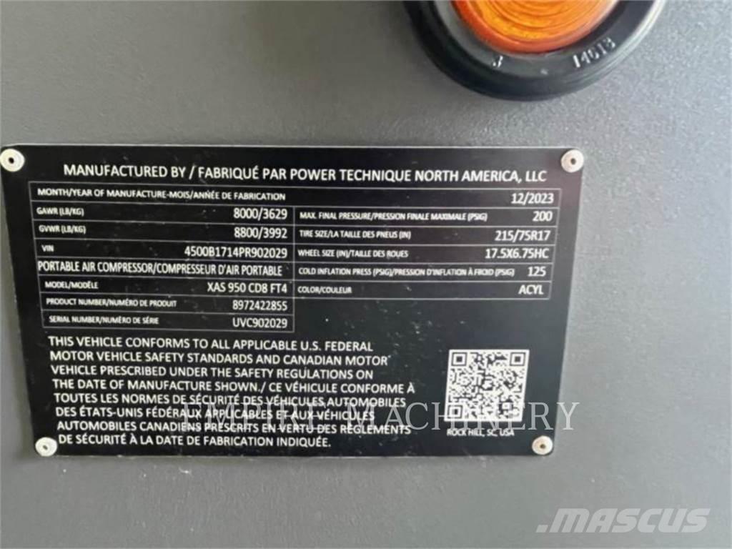 Atlas Copco XAS950CD コンプレッサー