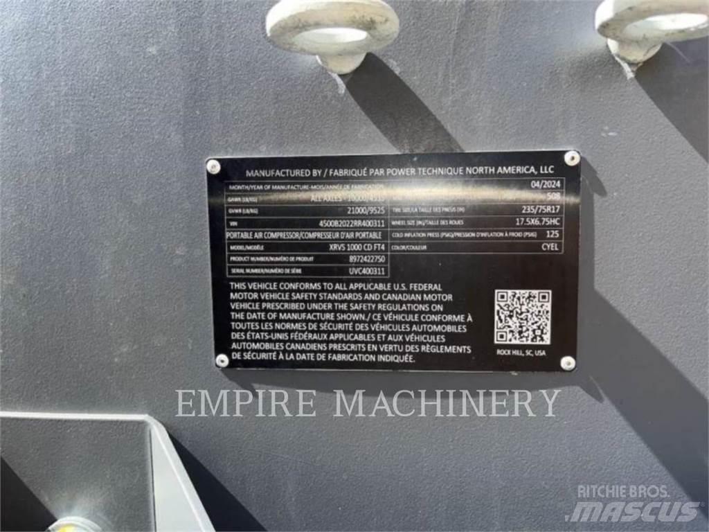Atlas Copco XRVS1000CD コンプレッサー