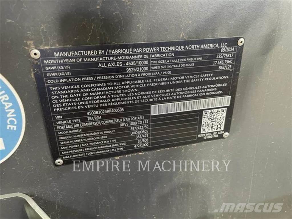 Atlas Copco XRVS1000CD コンプレッサー