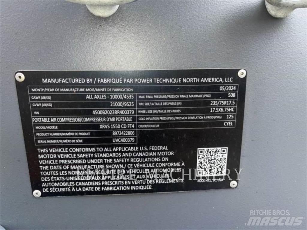 Atlas Copco XRVS1550CD コンプレッサー