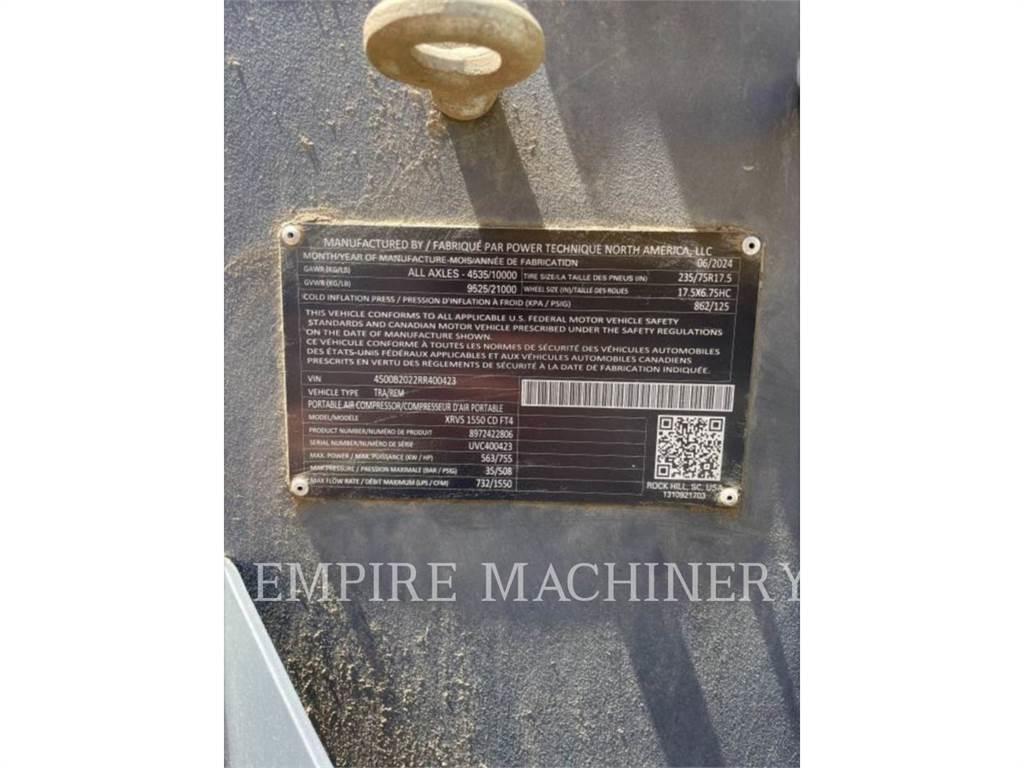 Atlas Copco XRVS1550CD コンプレッサー