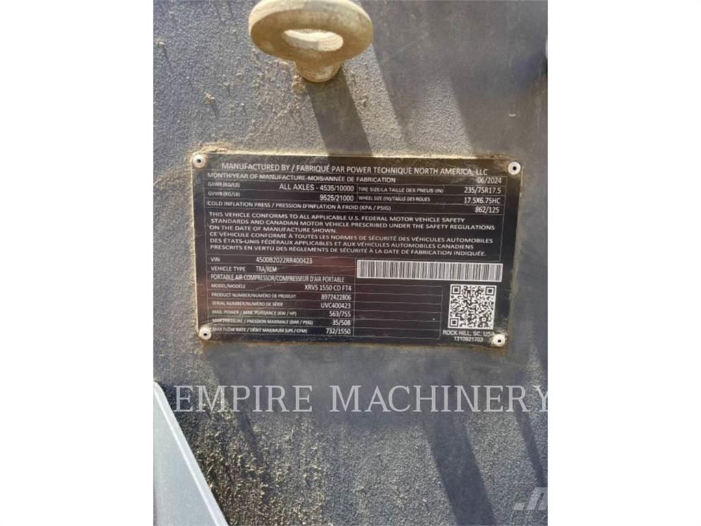 Atlas Copco XRVS1550CD コンプレッサー
