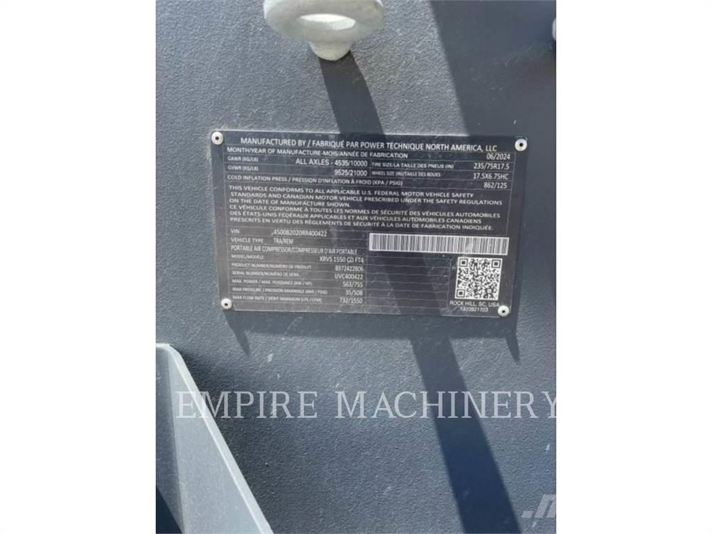 Atlas Copco XRVS1550CD コンプレッサー