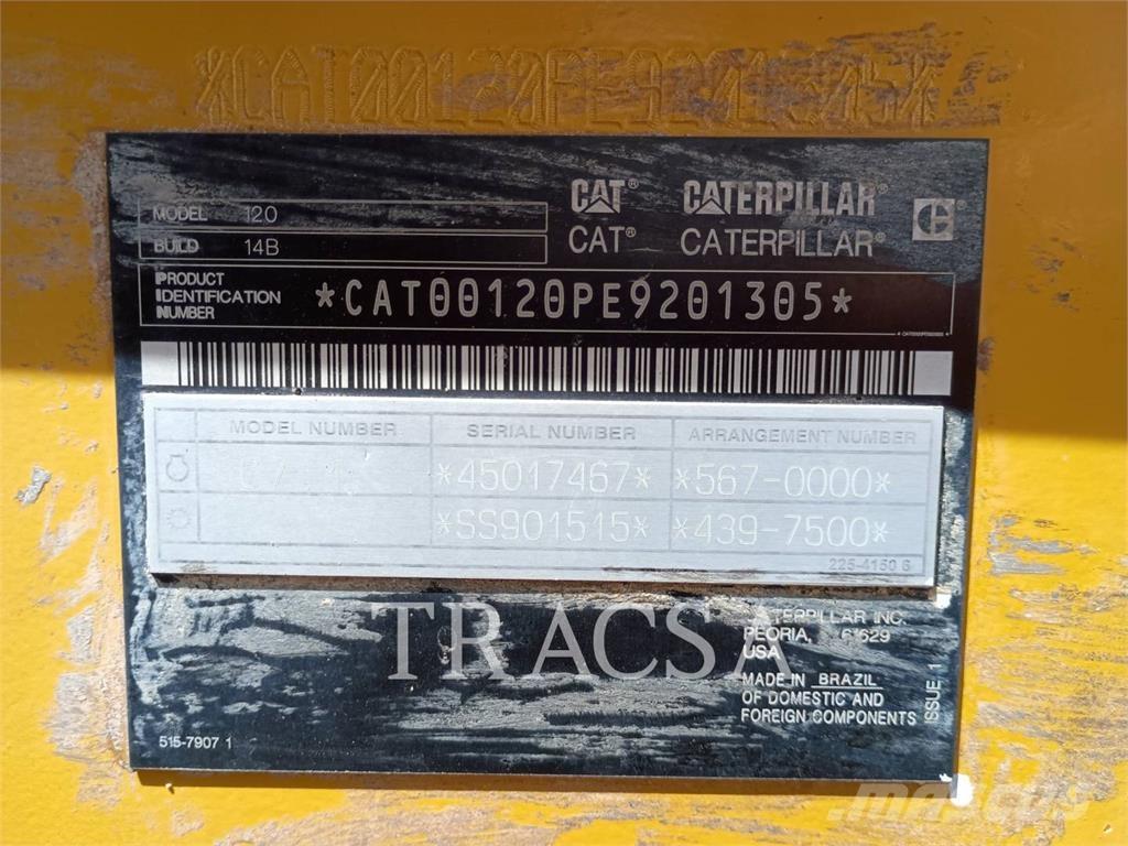 CAT 120 モーターグレーダー