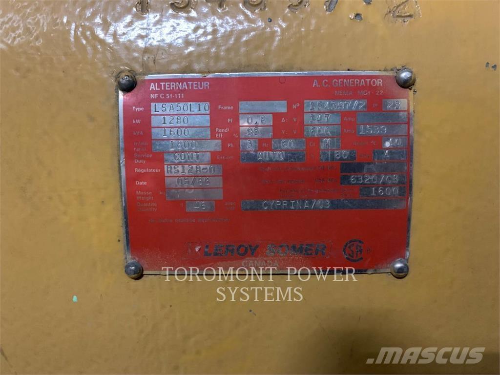 CAT 1250KW-600-3512 ディーゼル発電機