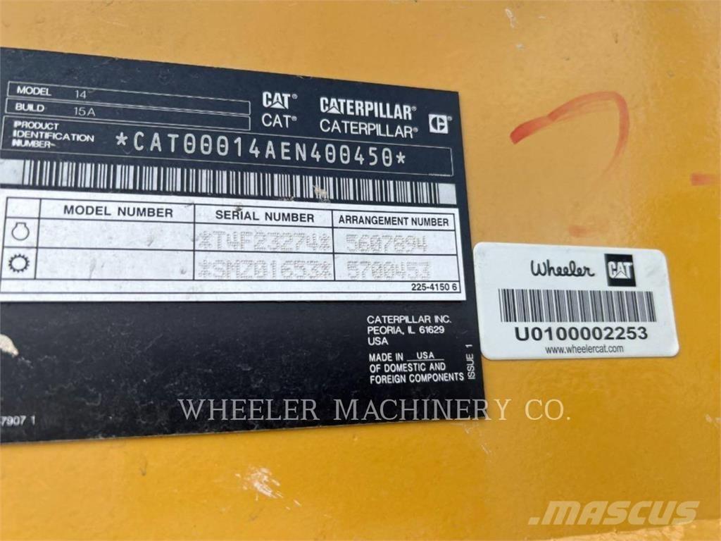 CAT 14 モーターグレーダー