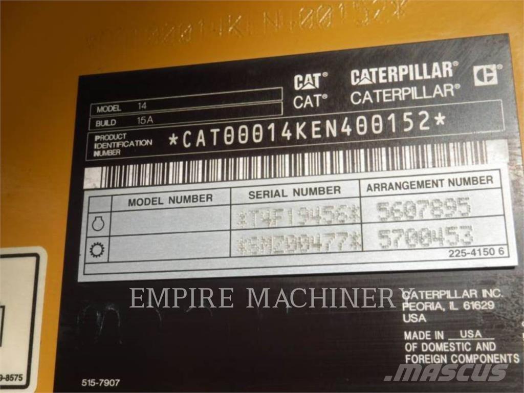 CAT 14-15 モーターグレーダー