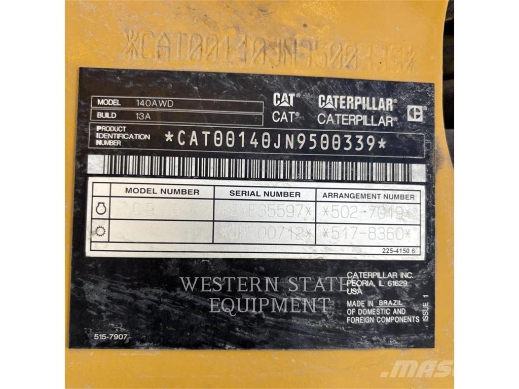 CAT 140 モーターグレーダー