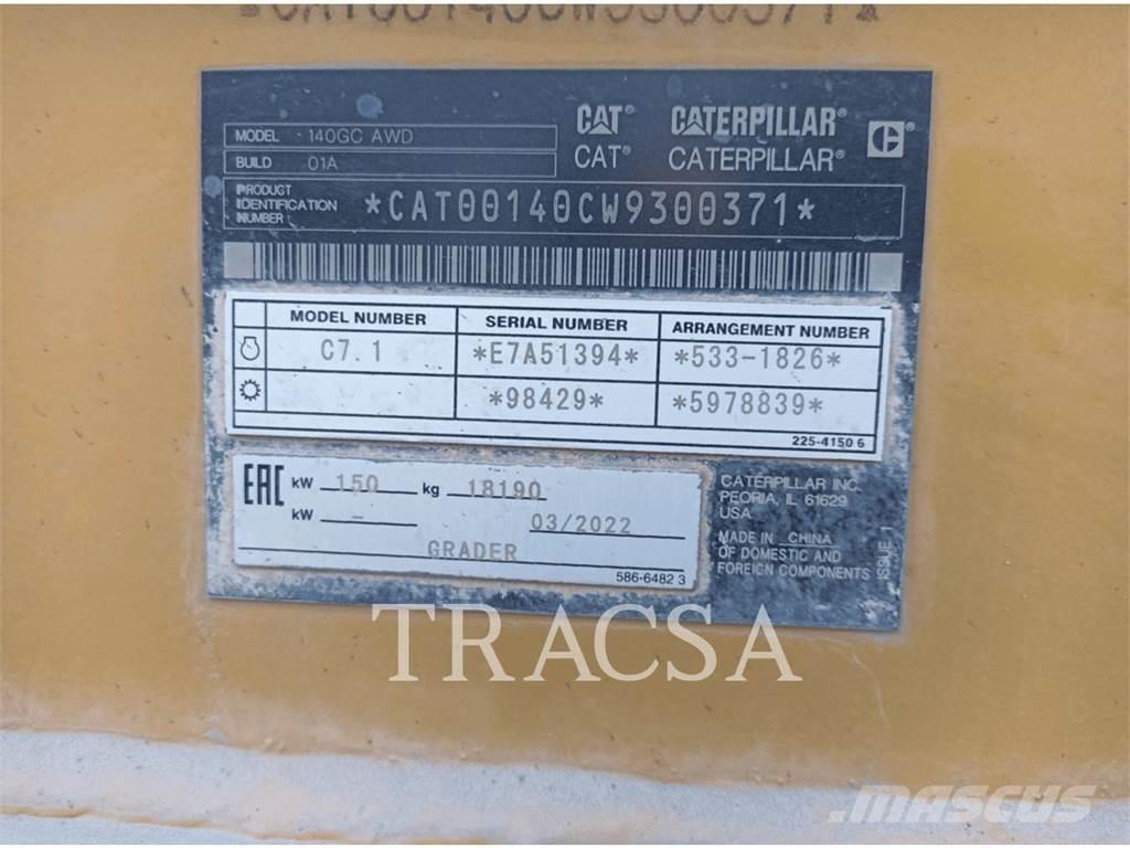 CAT 140 GC モーターグレーダー