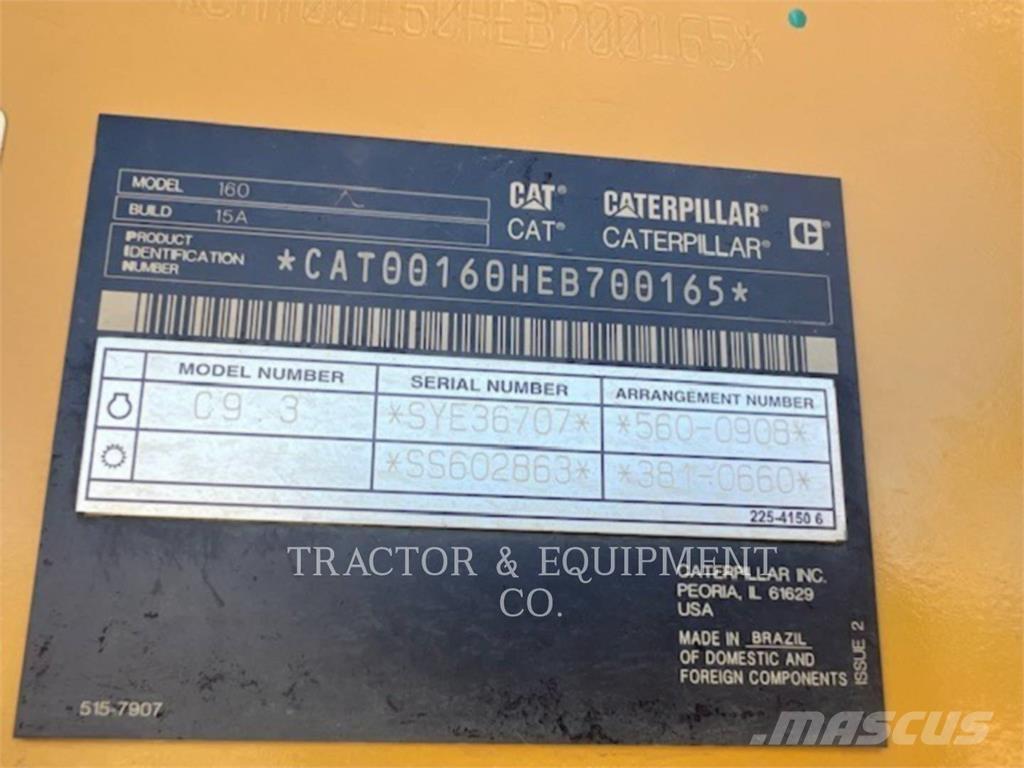 CAT 160-15AWD モーターグレーダー