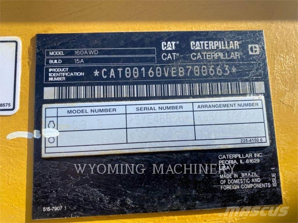 CAT 160 AWD モーターグレーダー