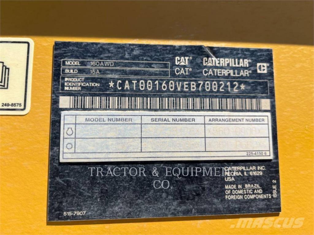 CAT 160 AWD モーターグレーダー