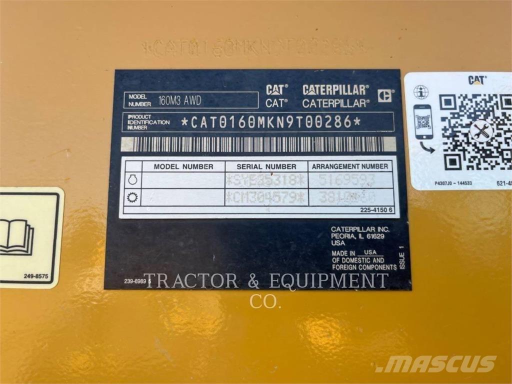 CAT 160M3 AWD モーターグレーダー