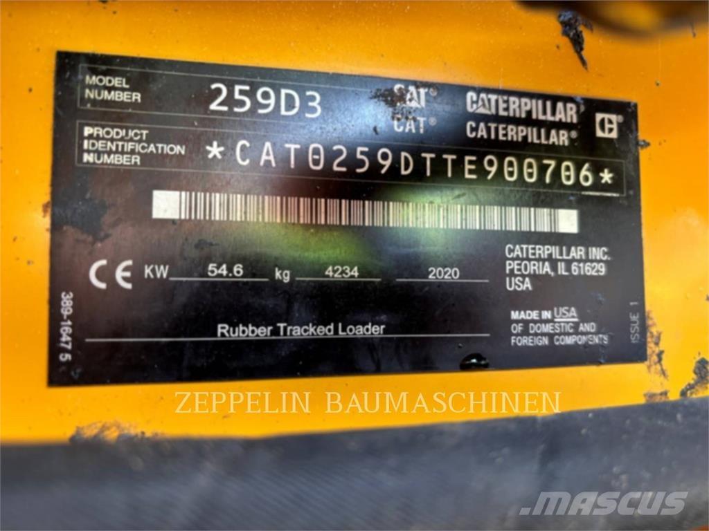 CAT 259D スキッドステアローダー