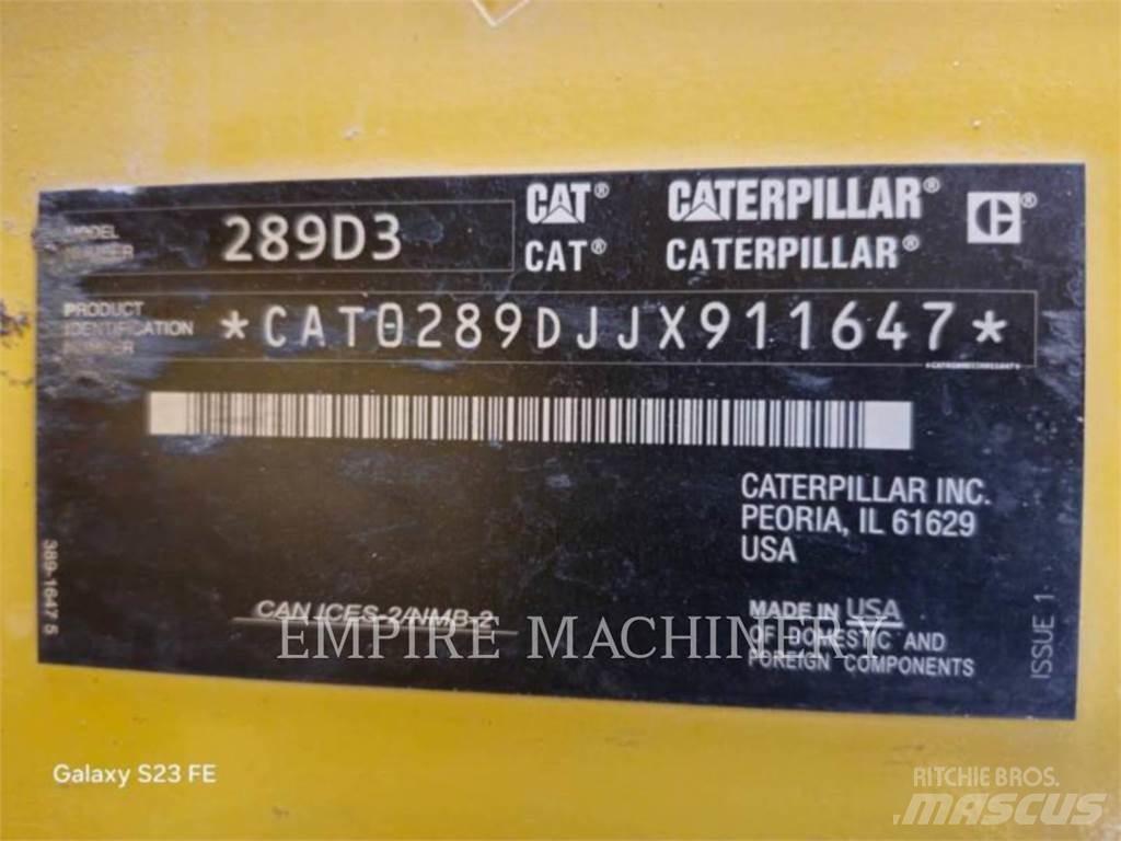 CAT 289D3 CA スキッドステアローダー