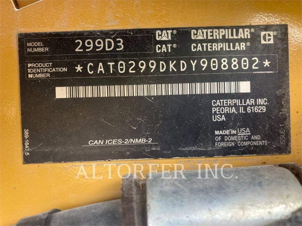 CAT 299D3 スキッドステアローダー