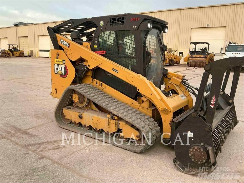 CAT 299D3XE D1AQBR スキッドステアローダー