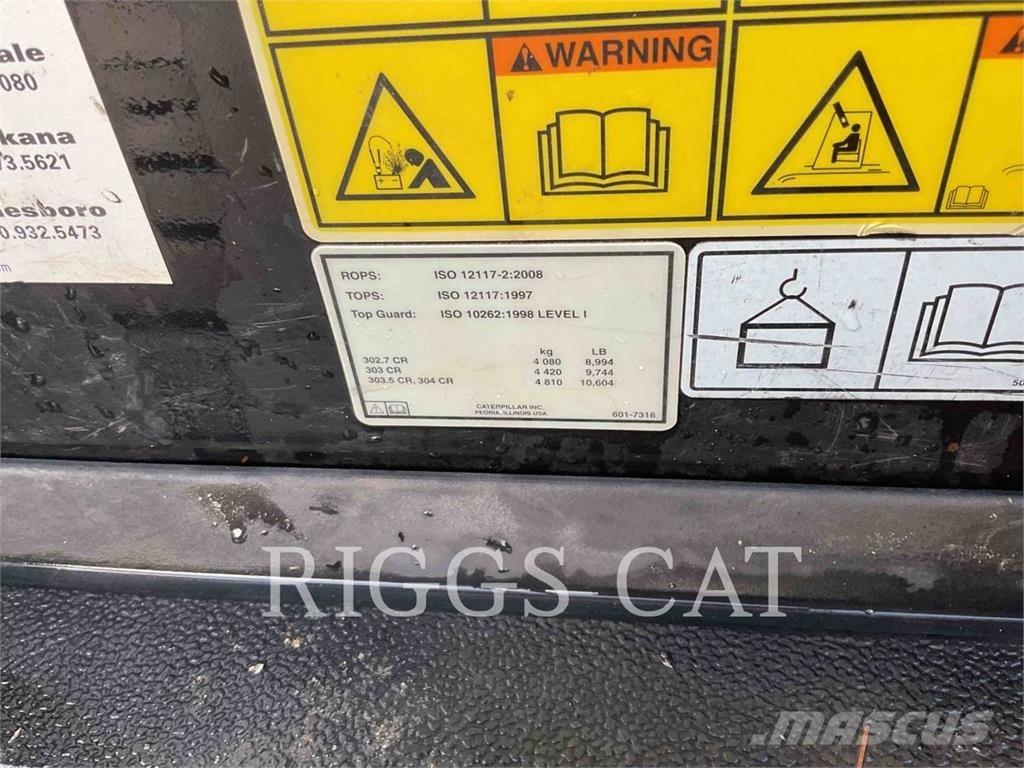 CAT 302.707CR 大型油圧ショベル12t以上（パワーショベル・ユンボ）