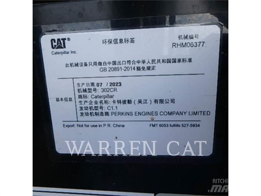 CAT 302 CR 大型油圧ショベル12t以上（パワーショベル・ユンボ）