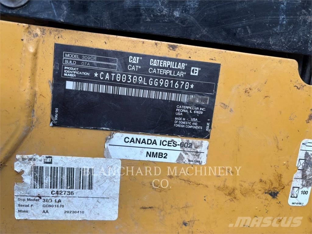 CAT 309CR 大型油圧ショベル12t以上（パワーショベル・ユンボ）