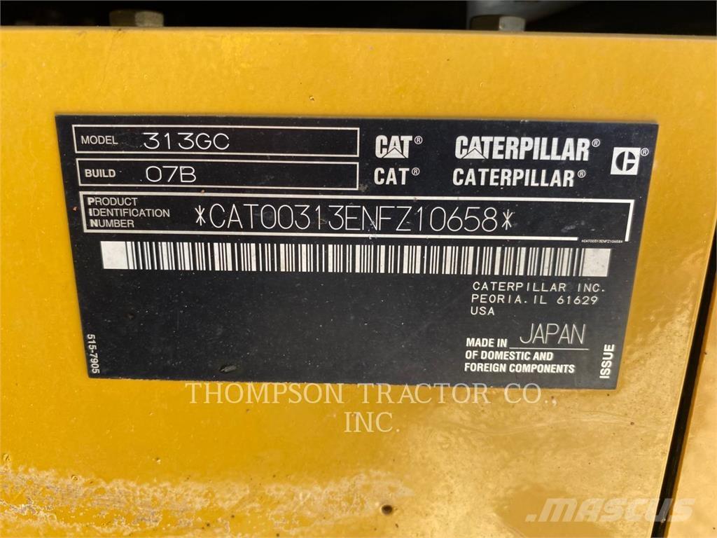CAT 313GC 大型油圧ショベル12t以上（パワーショベル・ユンボ）
