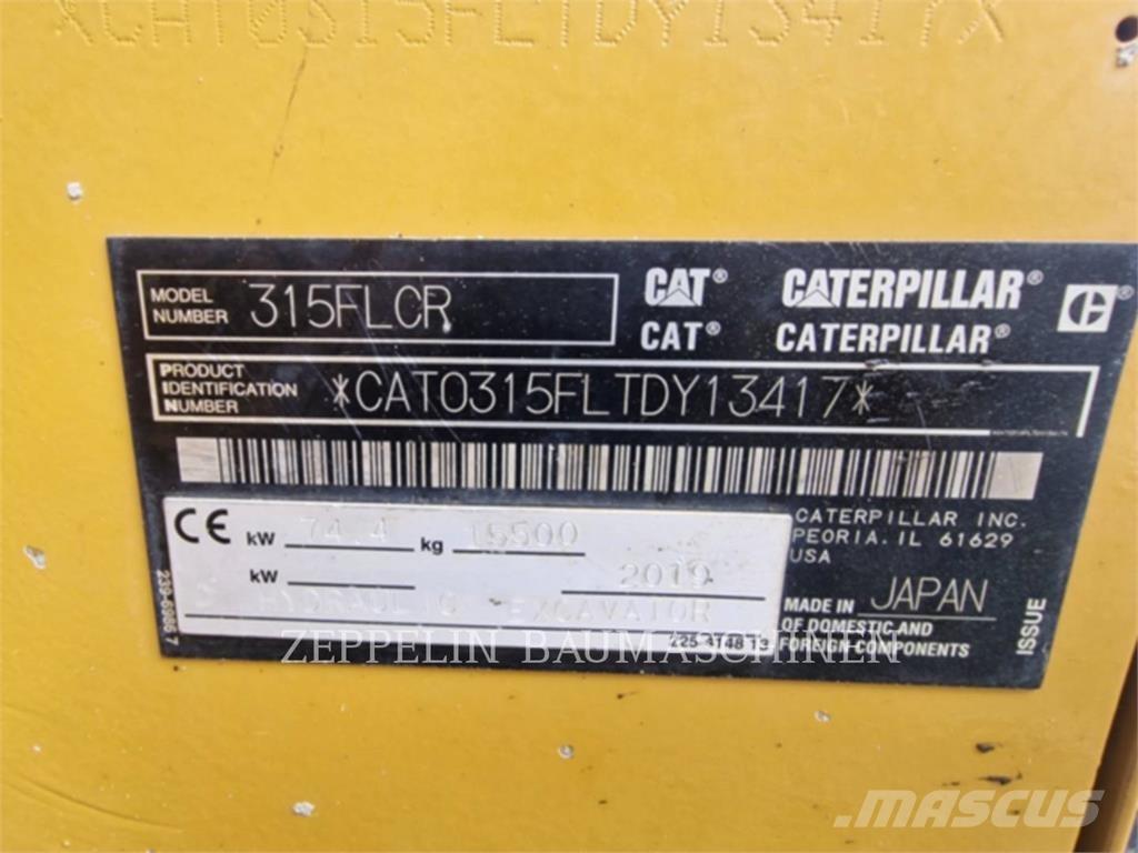 CAT 315FL 大型油圧ショベル12t以上（パワーショベル・ユンボ）