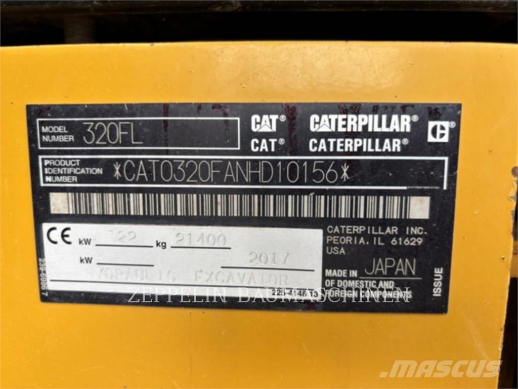 CAT 320FL 大型油圧ショベル12t以上（パワーショベル・ユンボ）
