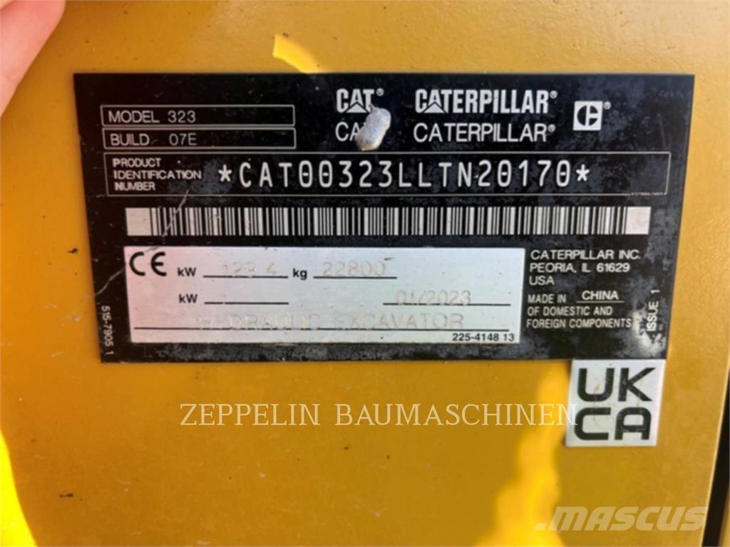 CAT 323-07D 大型油圧ショベル12t以上（パワーショベル・ユンボ）