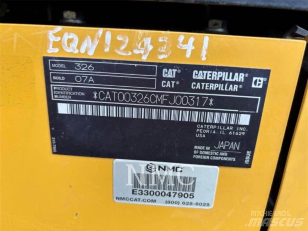 CAT 326-07 大型油圧ショベル12t以上（パワーショベル・ユンボ）
