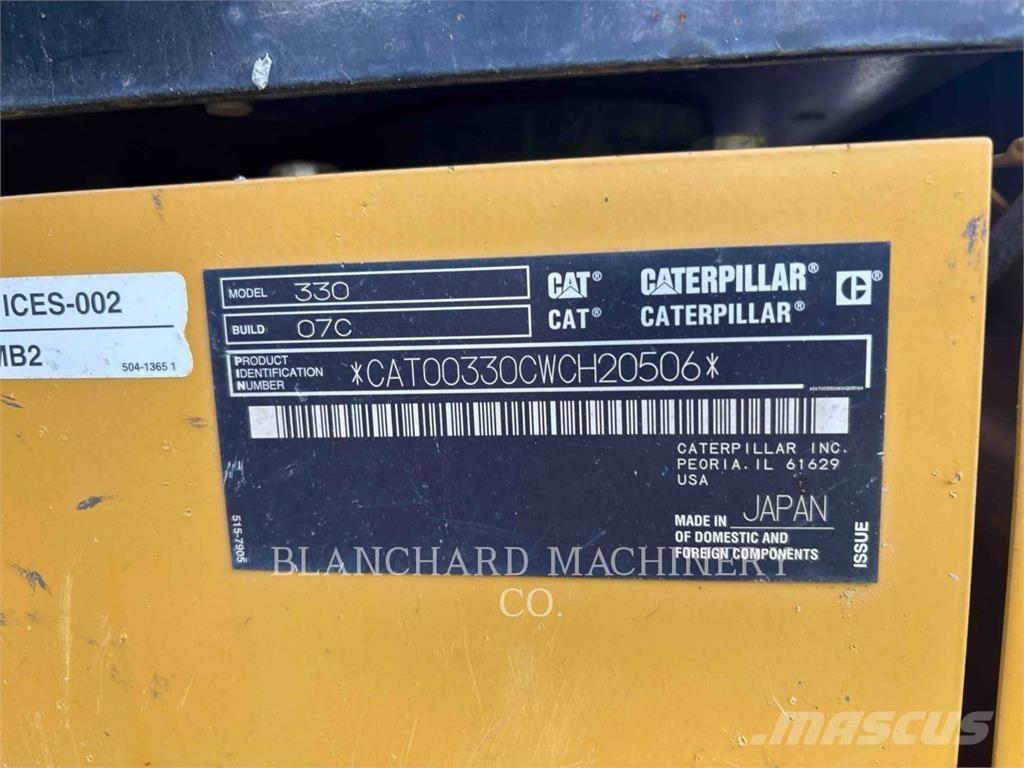 CAT 330 大型油圧ショベル12t以上（パワーショベル・ユンボ）