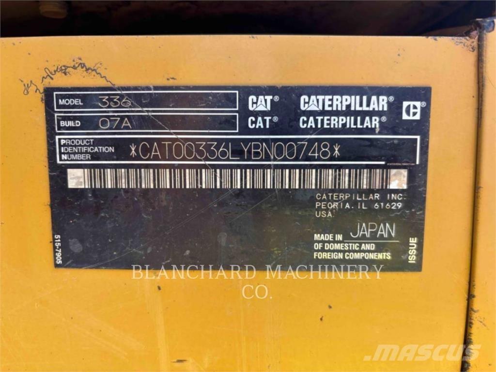 CAT 336 大型油圧ショベル12t以上（パワーショベル・ユンボ）