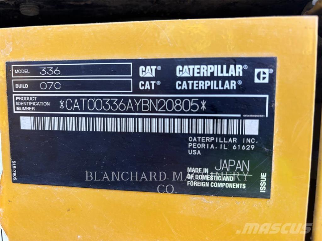 CAT 336 大型油圧ショベル12t以上（パワーショベル・ユンボ）