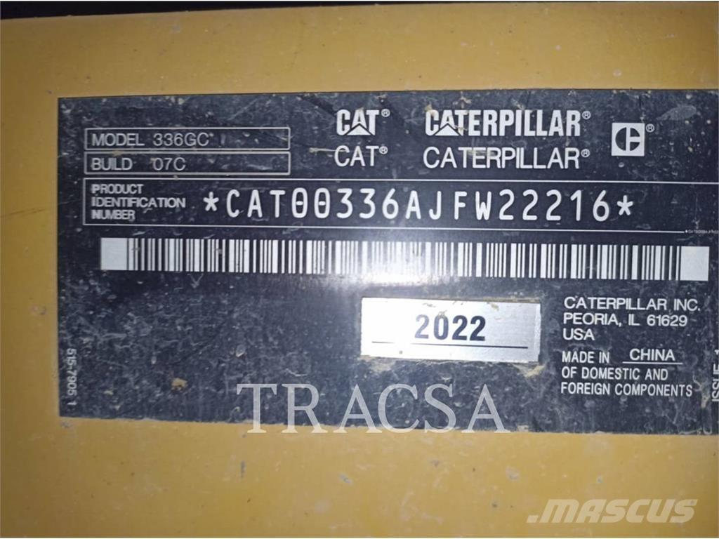 CAT 336-07GC 大型油圧ショベル12t以上（パワーショベル・ユンボ）