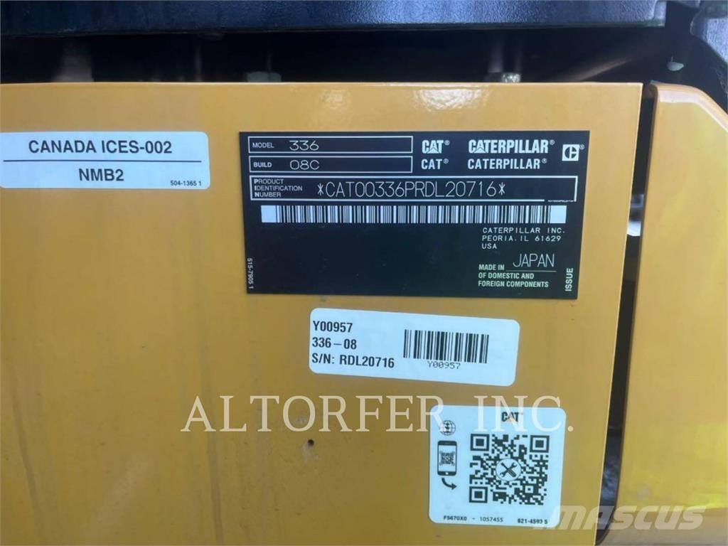 CAT 336-08 大型油圧ショベル12t以上（パワーショベル・ユンボ）