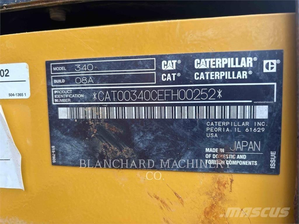 CAT 340 大型油圧ショベル12t以上（パワーショベル・ユンボ）