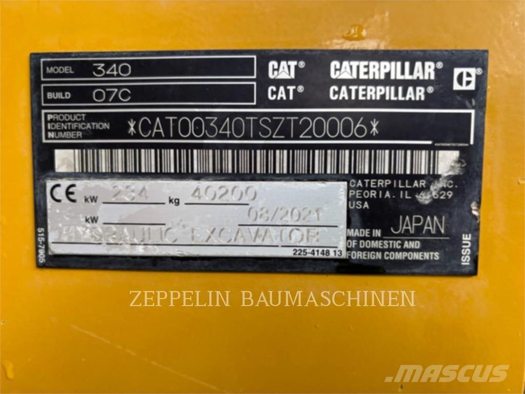 CAT 340-07A 大型油圧ショベル12t以上（パワーショベル・ユンボ）