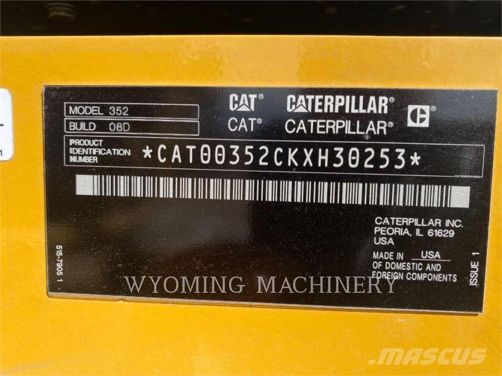 CAT 352 大型油圧ショベル12t以上（パワーショベル・ユンボ）