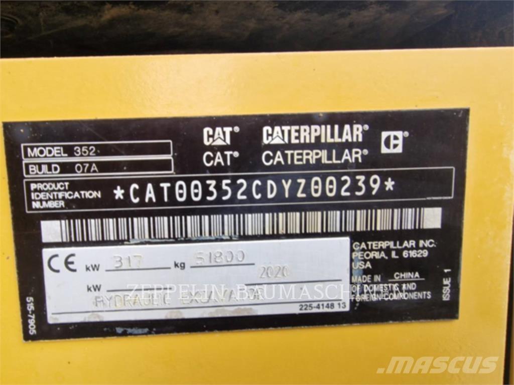 CAT 352-07A 大型油圧ショベル12t以上（パワーショベル・ユンボ）